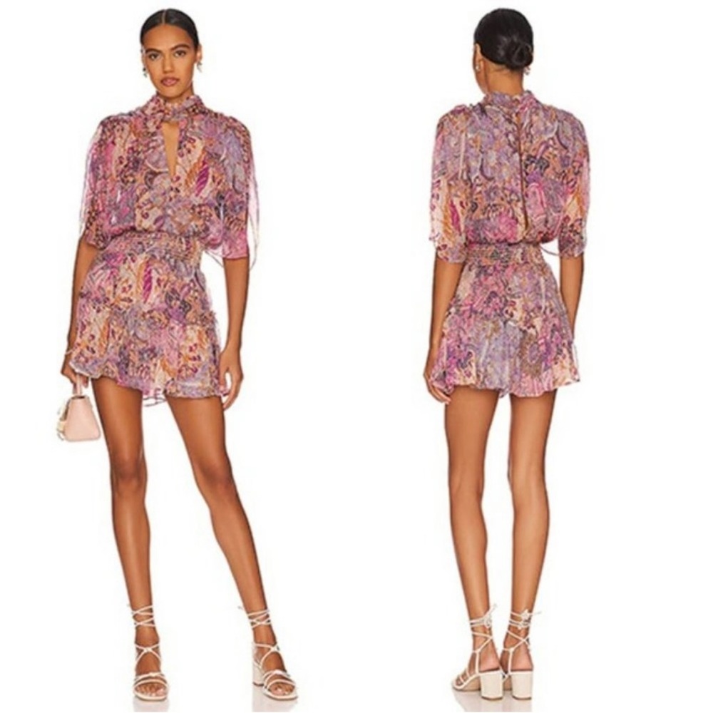NWT Misa Los Angeles Callas Mock Neck Dress XSmall